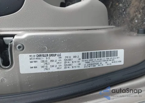 2013 Dodge Grand Caravan Se из США, поврежденный, VIN 2C4RDGBG3DR792395